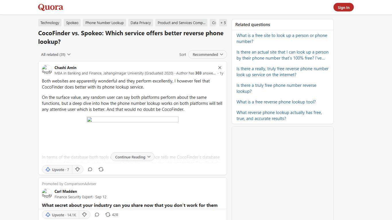 CocoFinder vs. Spokeo: Which service offers better reverse phone lookup? - Quora